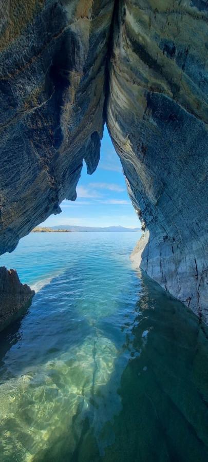 Cabana Cavernas Austral Puerto Sanchez Villa Ngoại thất bức ảnh