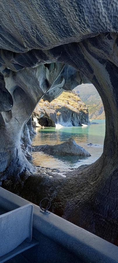 Cabana Cavernas Austral Puerto Sanchez Villa Ngoại thất bức ảnh